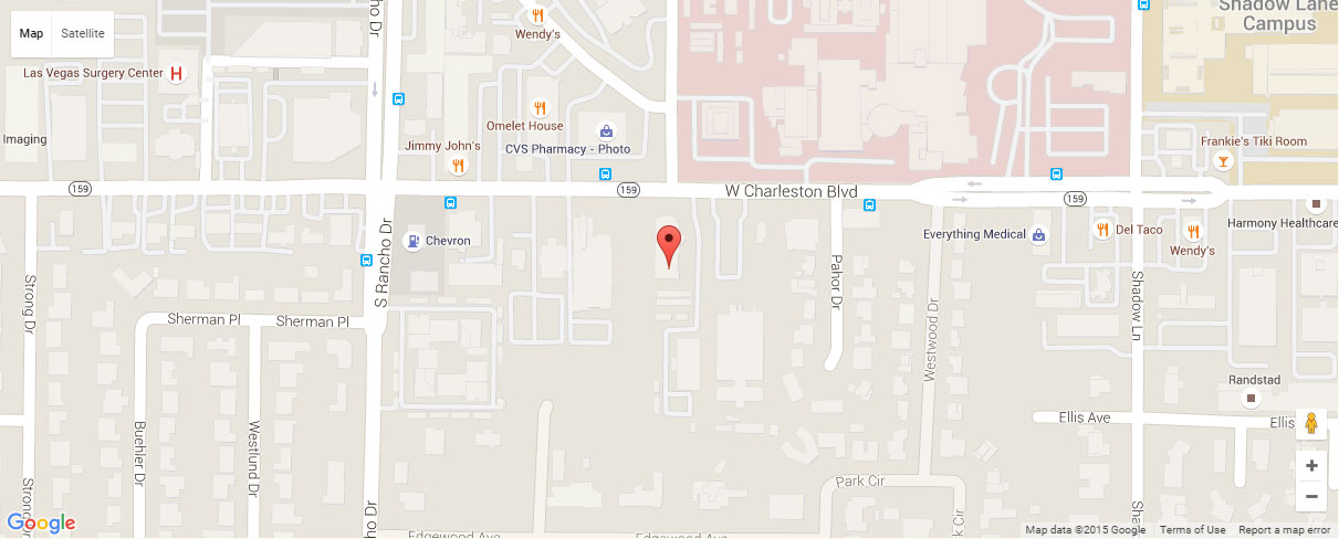 Map to the Law Offices of Eric H. Woods, 2055 W Charleston Blvd, Las Vegas